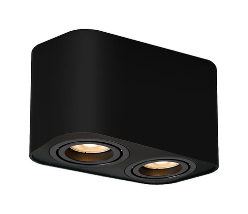 Spot Kobald, 2 x GU10, negru mat