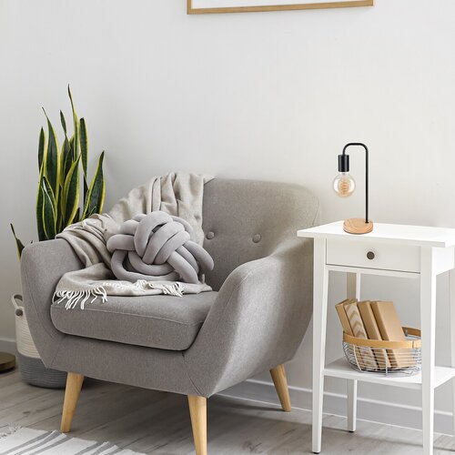 Lampa de masa Bruno, 1 x E27, negru