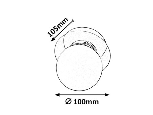 Aplica Becca, 1 x G9, crom, IP44