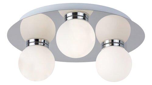 Plafoniera Becca, 3 x G9, crom, IP44
