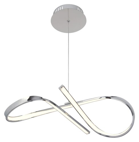 Pendul LED Aniela, 20W, lumina neutra (4000K), Crom