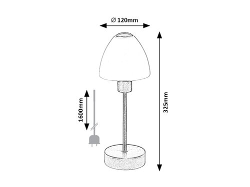 Lampa de masa Lydia, 1 x E14, negru mat