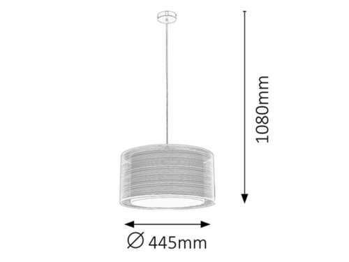 Pendul Anastasia, 1 x E27, crom