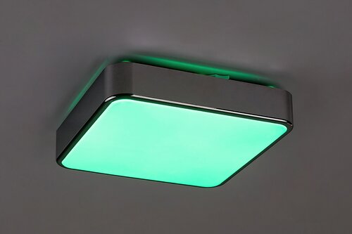 Plafoniera Wolimir LED cu Telecomanda, 22W, 1800lm, RGB, lumina reglabila (3000K - 6000K), IP44