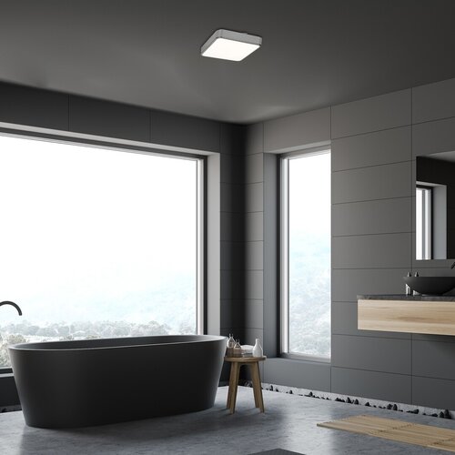 Plafoniera Wolimir LED cu Telecomanda, 22W, 1800lm, RGB, lumina reglabila (3000K - 6000K), IP44