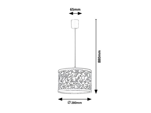 Pendul Hanka, 1 x E27, alb