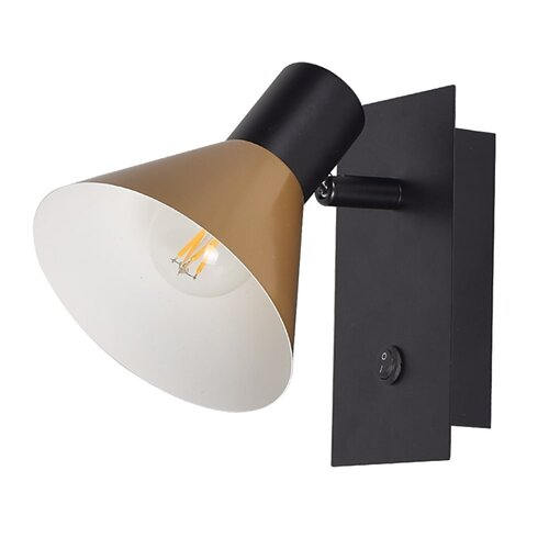 Spot Alvaro, 1 x E14, negru mat