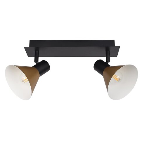 Spot Alvaro, 2 x E14, negru mat