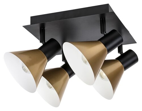 Spot Alvaro, 4 x E14, negru mat