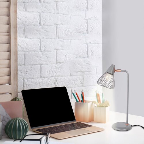 Lampa de birou Fanny, 1 x E14, gri