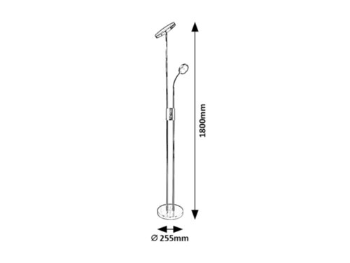 Lampadar Ophus LED, 23W, 2110lm, lumina calda (3000K)