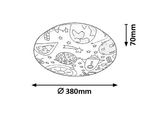 Plafoniera Hanka LED, 24W, 1560lm, lumina calda (3000K)