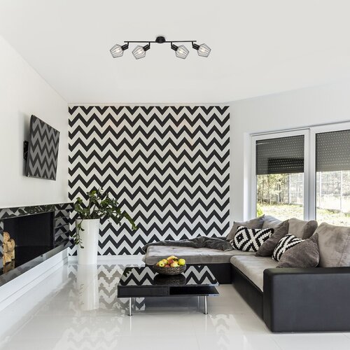 Spot Belano, 4 x E27, negru