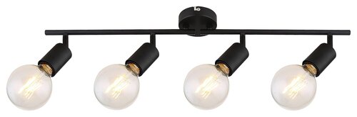 Spot Lamar, 4 x E27, negru mat