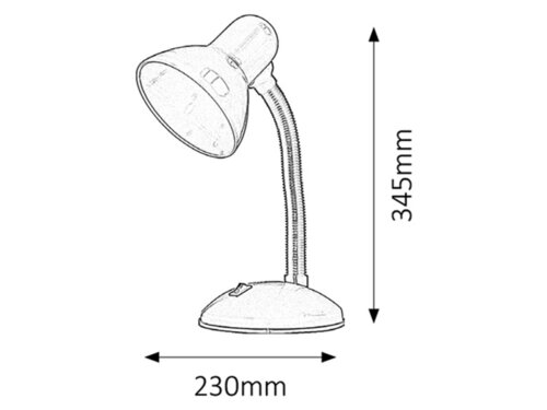Lampa Dylan, 1 x E27, Negru