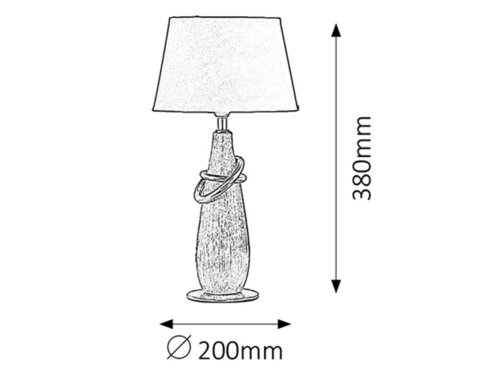 Veioza Evelyn, 1 x E14, argintiu