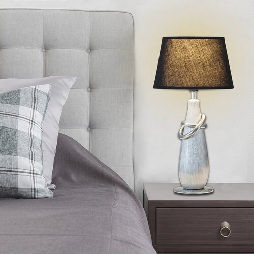 Veioza Evelyn, 1 x E14, argintiu