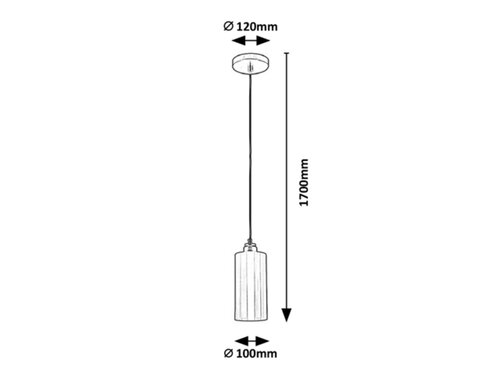 Pendul Panthea, 1 x E27, Auriu