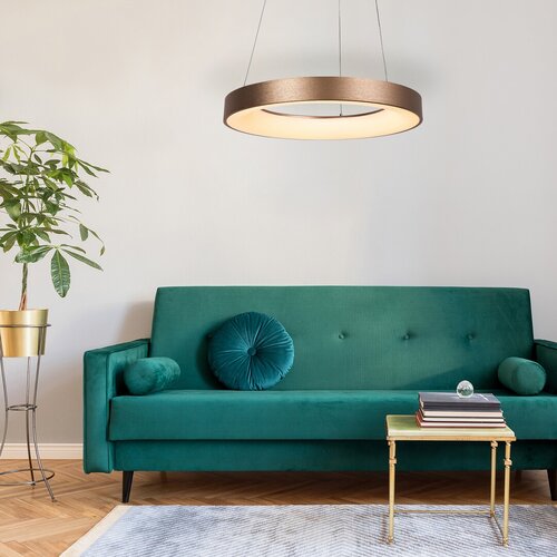 Pendul LED Carmella, 80W, lumina neutra (4000K), Auriu