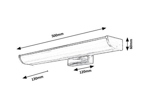 Aplica Evron LED, 7.5W, 600lm, lumina neutra (4000K), IP44