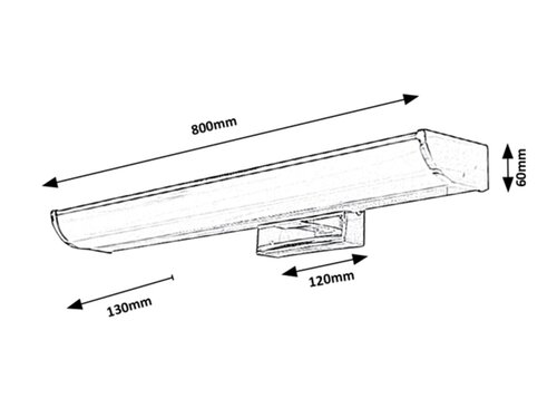 Aplica Evron LED, 13.5W, 1080lm, lumina neutra (4000K), IP44