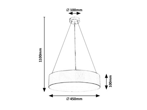 Pendul Renata, 3 x E27, Negru