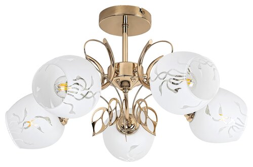 Lustra Fauna, 5 x E27, auriu