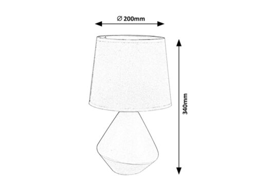 Veioza Wendy, 1 x E14, maro