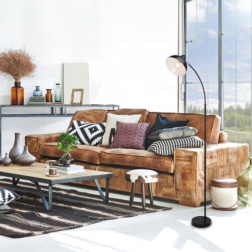 Lampadar Daron, 1 x E27, negru mat