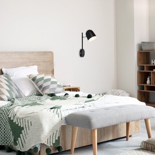 Aplica Egon, 1 x E14, Negru