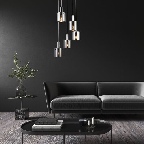 Pendul Donati, 5 x E27, Crom