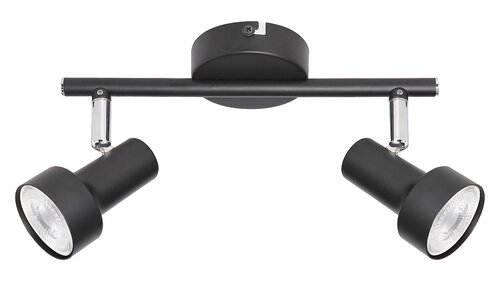 Spot Konrad, 2 x GU10, negru