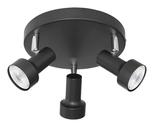 Spot Konrad, 3 x GU10, negru mat