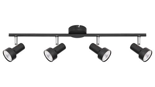 Spot Konrad, 4 x GU10, negru
