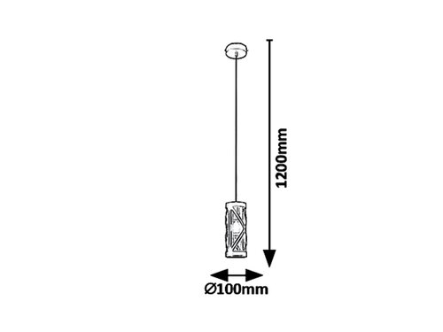Pendul Oberon, 1 x E14, maro
