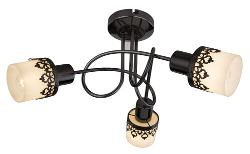 Spot Lacey, 3 x E14, negru