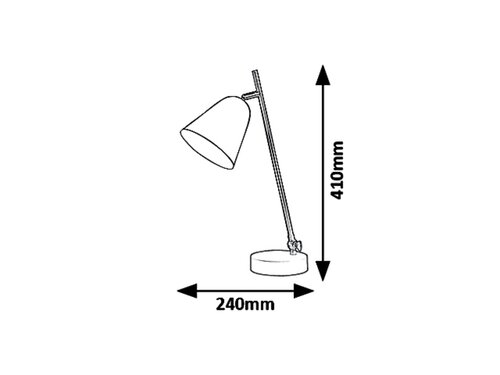 Lampa de masa Alder, 1 x E14, negru