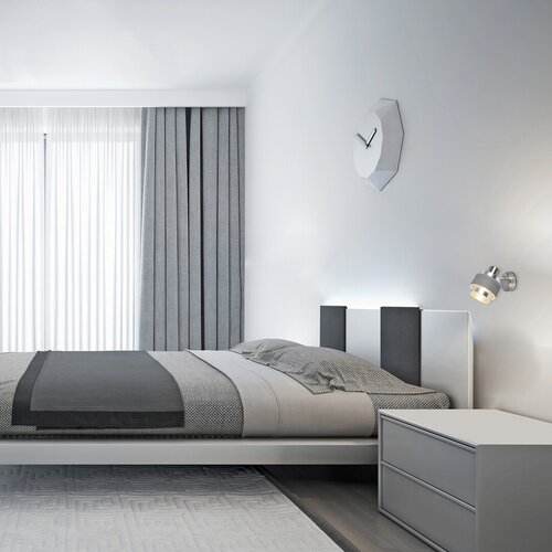 Spot Basil, 1 x E14, crom satin