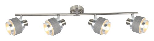Spot Basil, 4 x E14, crom satin