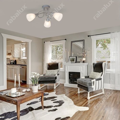 Lustra Jenna, 3 x E14, crom satin