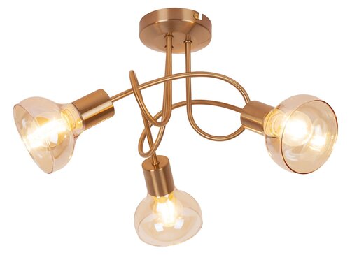Lustra Holly, 3 x E14, auriu antic