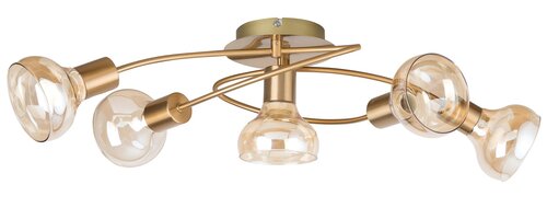 Lustra Holly, 5 x E14, auriu antic