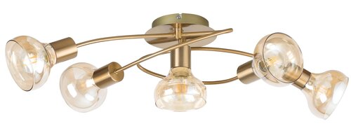 Lustra Holly, 5 x E14, auriu antic