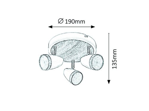 Spot Karen LED, 12W, 840lm, lumina calda (3000K)