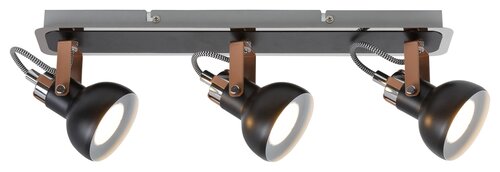 Spot Balzac, 3 x GU10, negru mat