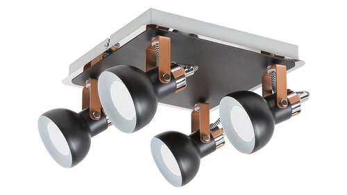 Spot Balzac, 4 x GU10, negru mat