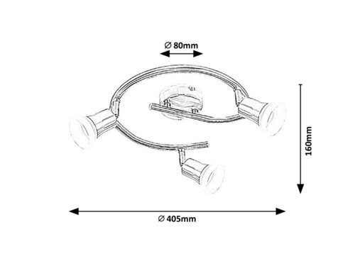 Spot Riley LED, 12W, 1050lm, lumina calda (3000K)