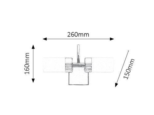 Aplica Betty LED, 8W, 785lm, lumina neutra (4000K), IP44