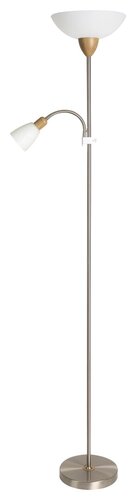 Lampadar Diana, 1 x E27 + 1 x E14, crom satin