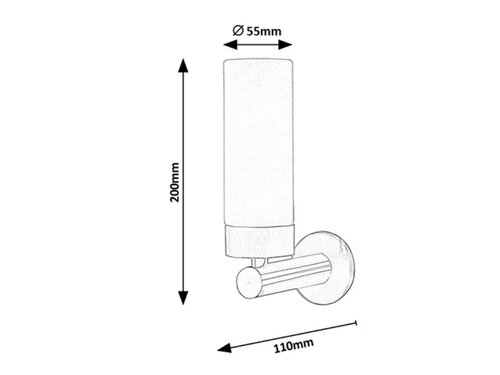 Aplica Betty LED, 4W, 371lm, lumina neutra (4000K), IP44